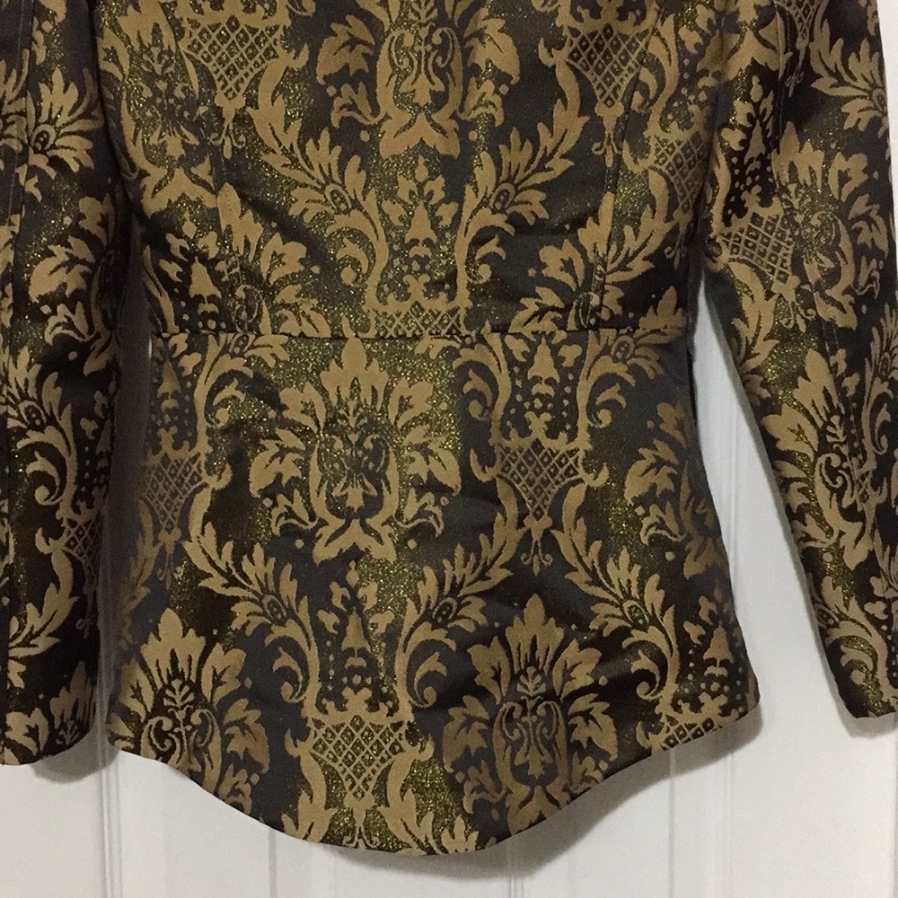 H&M jacket blazer gold brown beige size 2 (ff) - Picture 8 of 8